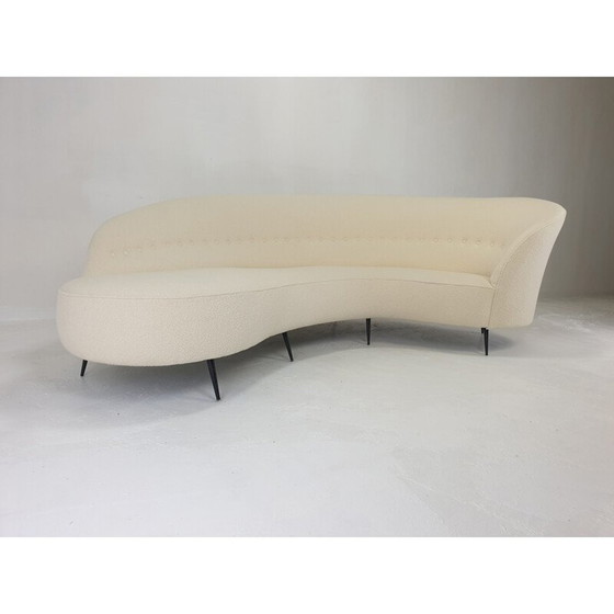 Image 1 of Vintage curved sofa by Federico Munari, Italy 1950s