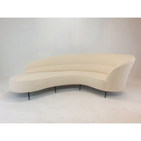 Image 1 of Vintage curved sofa by Federico Munari, Italy 1950s