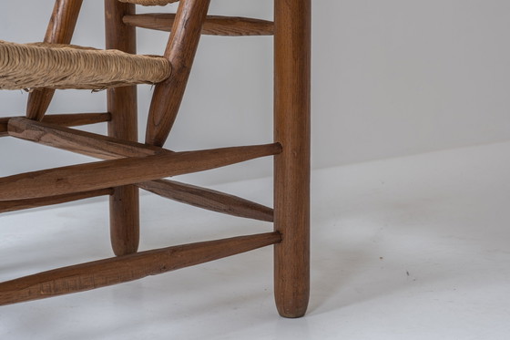 Image 1 of Rare paire de fauteuils modèle 'Chamrousse' par Charlotte Perriand pour Steph Simon, France 1940's.