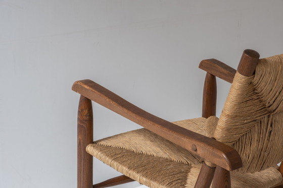 Image 1 of Rare paire de fauteuils modèle 'Chamrousse' par Charlotte Perriand pour Steph Simon, France 1940's.