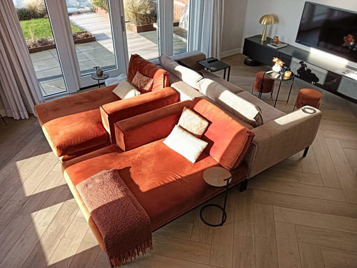 Interiors DMF 1 X Sofa And 2 X Ottomane