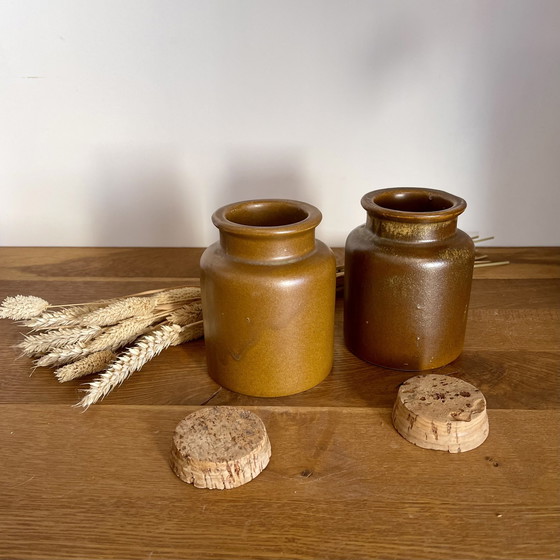 Image 1 of Pair Of Stoneware Pots