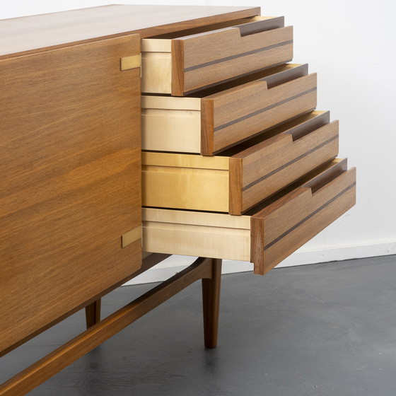 Image 1 of 60s sideboard, walnut, restored, 200cm