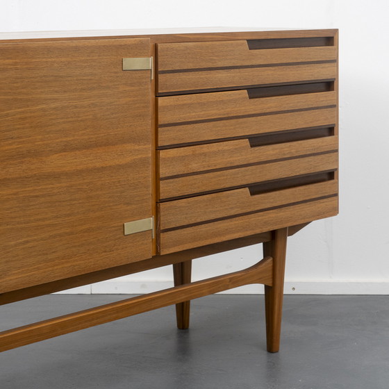 Image 1 of 60s sideboard, walnut, restored, 200cm