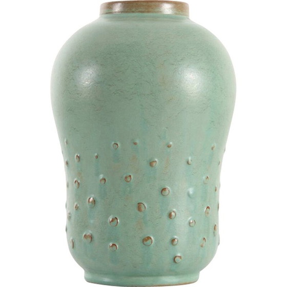 Image 1 of Scandinavian vintage ceramic gourd vase by Ewald Dahlskog for Bo Fajans, 1960