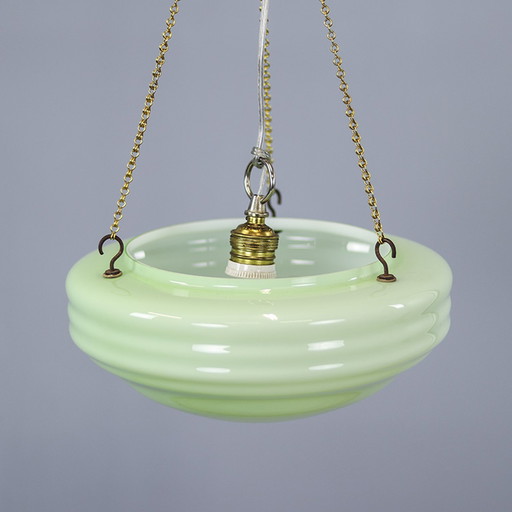 Green Art Deco Scale Lamp