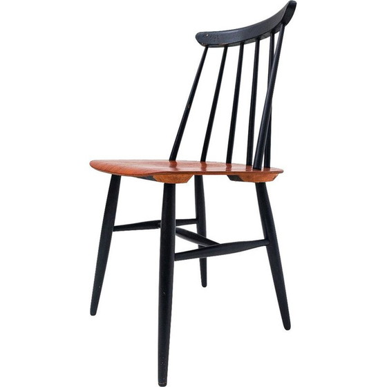 Image 1 of Set of 6 vintage "Fanett" chairs by Ilmari Tapiovaara for Edsby Verken, 1960
