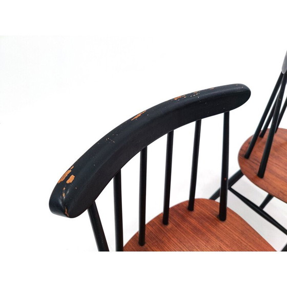 Image 1 of Set of 6 vintage "Fanett" chairs by Ilmari Tapiovaara for Edsby Verken, 1960