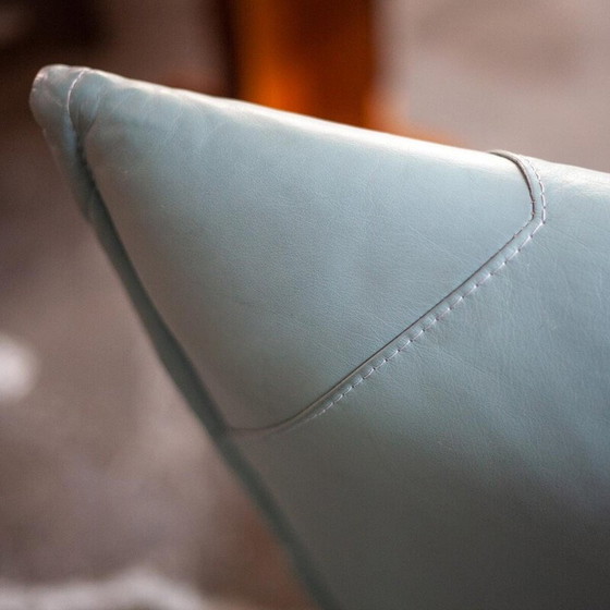 Image 1 of Vintage Flyer armchair in metal and leather by Pierre Mazairac and Karel Boonzaaijer for Young International, 1980