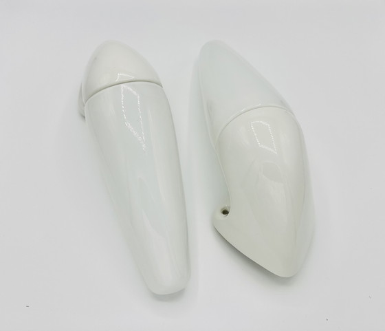 Image 1 of Swedish Mid - Century ceramics no. 6035 bathroom wall lamps by Sigvard Bernadotte for IFÖ, 1950s