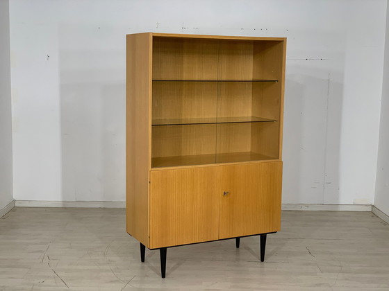 Image 1 of Danish teak highboard cabinet living room cabinet vintage
