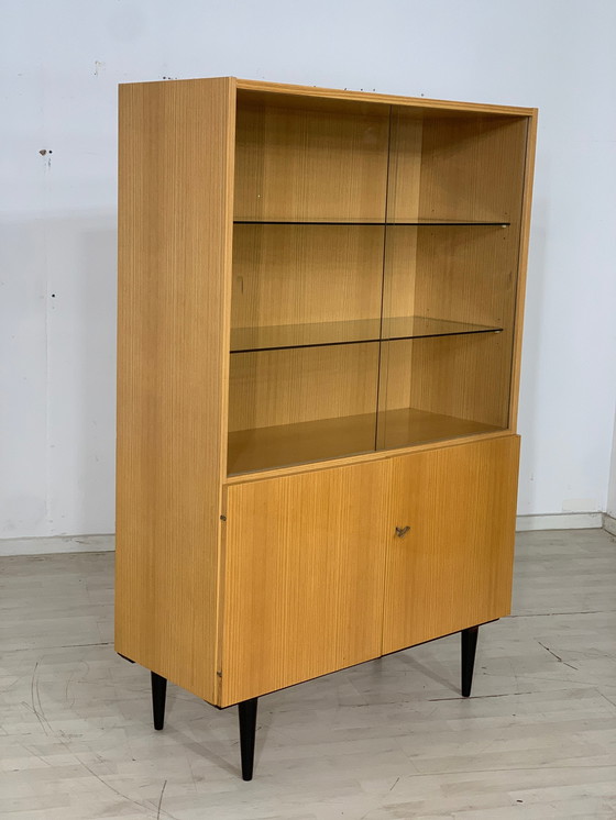Image 1 of Danish teak highboard cabinet living room cabinet vintage