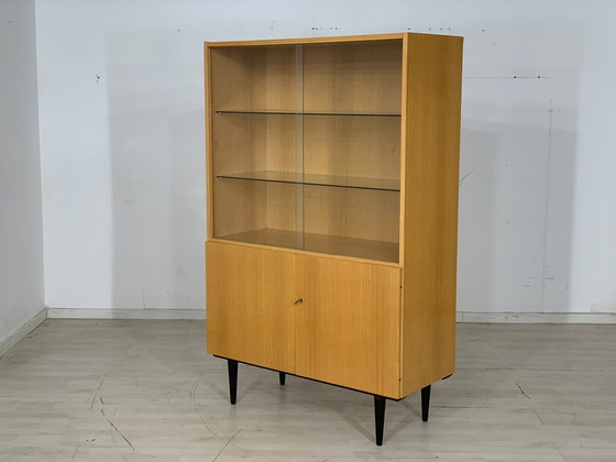 Image 1 of Danish teak highboard cabinet living room cabinet vintage