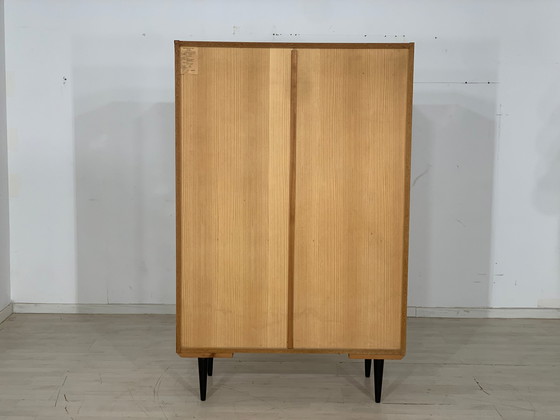 Image 1 of Danish teak highboard cabinet living room cabinet vintage