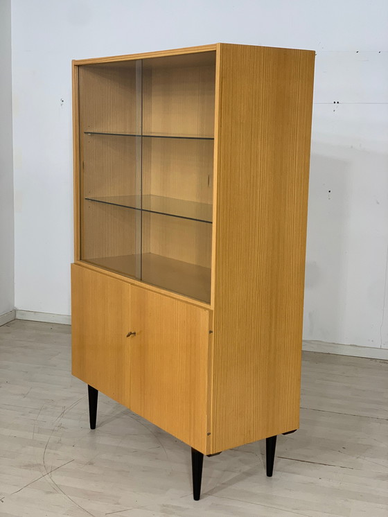 Image 1 of Danish teak highboard cabinet living room cabinet vintage