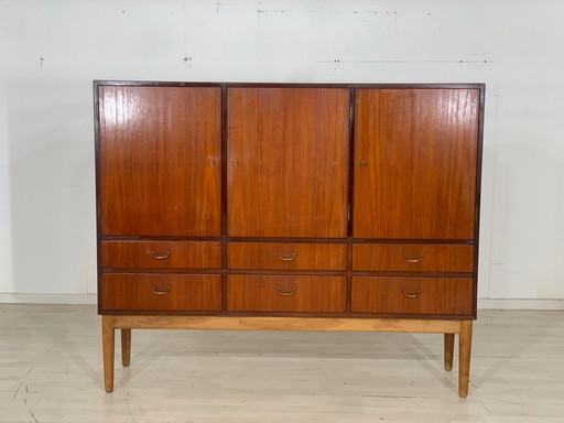 Danish teak highboard cabinet living room cabinet vintage