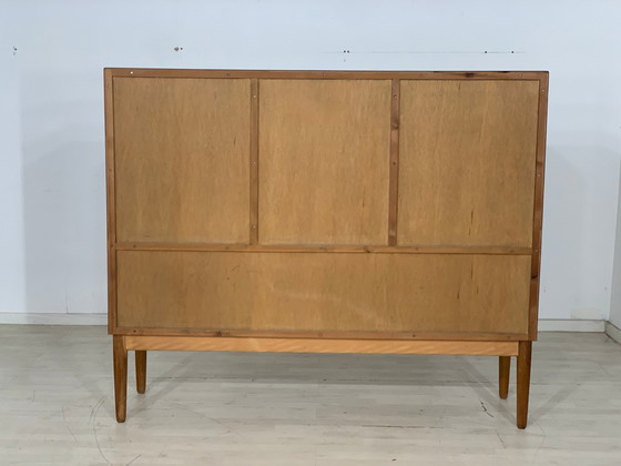 Image 1 of Danish teak highboard cabinet living room cabinet vintage