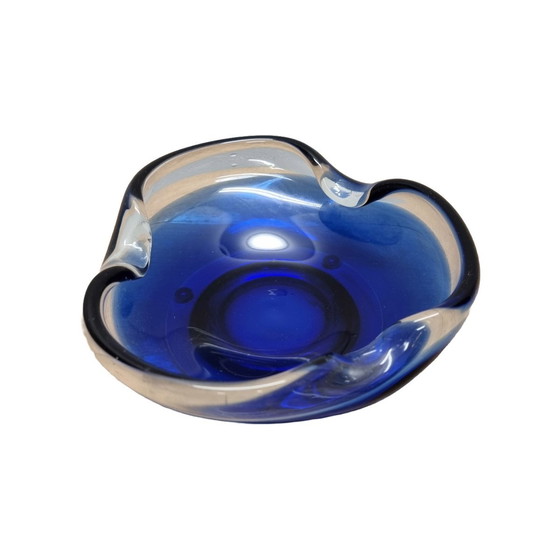 Image 1 of Blue Glass Murano Bowl