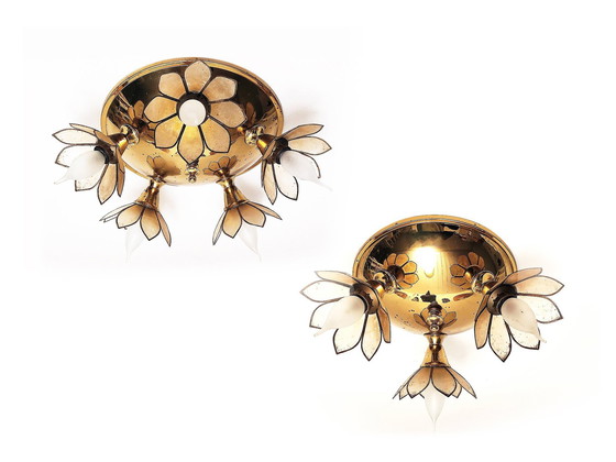 Image 1 of Ceiling Lamps Set S.A. Boulanger "Lotus"