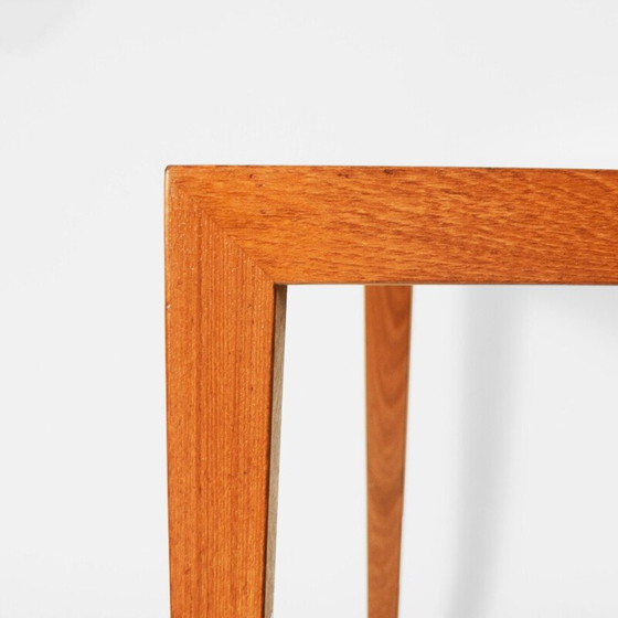 Image 1 of Vintage teak veneered coffee table by Severin Hansen for Haslev Mobelsnedker, Denmark 1970
