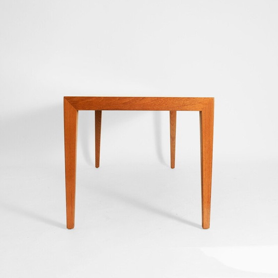 Image 1 of Vintage teak veneered coffee table by Severin Hansen for Haslev Mobelsnedker, Denmark 1970