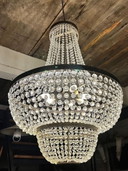 Lampadario vintage italiano a forma di borsa