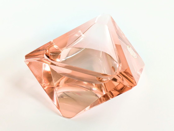 Image 1 of Pink Murano Glass Bowl | Flavio Poli, Italy | Midcentury