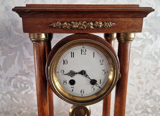 Antique Porch Pendulum/Column Clock, 1900