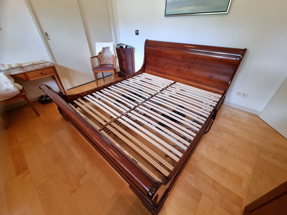 Image 1 of Morpheus Cherry 2 Person Sleigh Bed