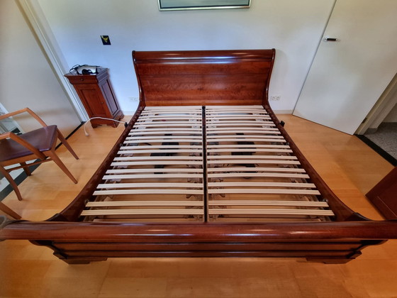 Image 1 of Morpheus Cherry 2 Person Sleigh Bed