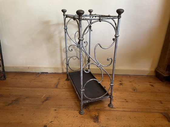 Image 1 of Art Nouveau Umbrella Stand French Vintage