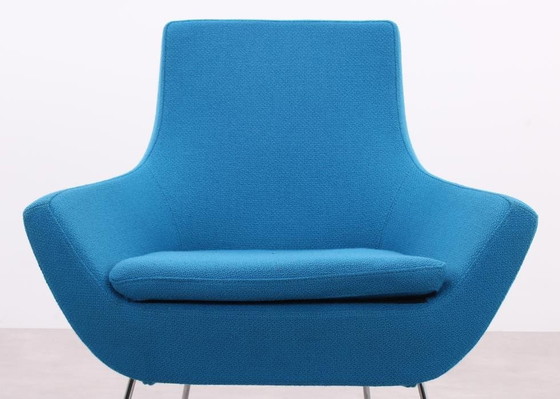 Image 1 of 2X Swedese Happy Easy Low Back Armchair Blue