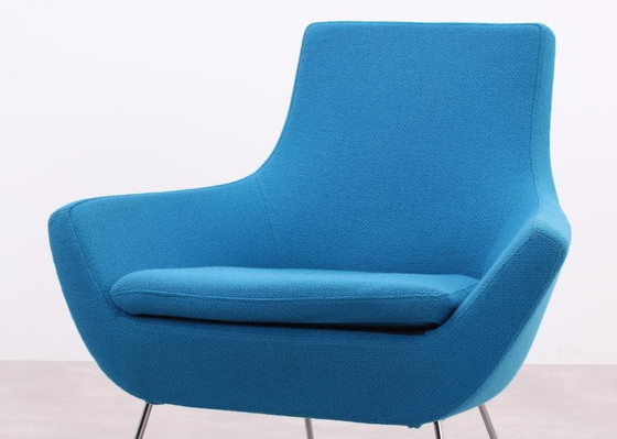 Image 1 of 2X Swedese Happy Easy Low Back Armchair Blue