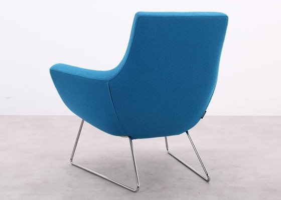 Image 1 of 2X Swedese Happy Easy Low Back Armchair Blue