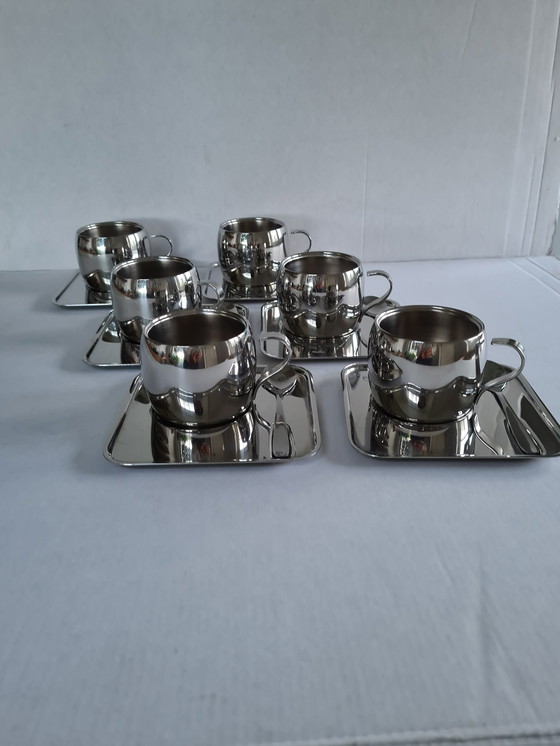 Image 1 of Tramontina Italy Double Walled Espresso Cups Set Of 6