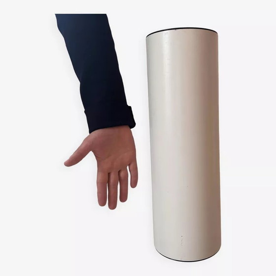 Image 1 of 2X Vintage Cylindrical Wall Light, Matte White Metal, Germany Erco 1976