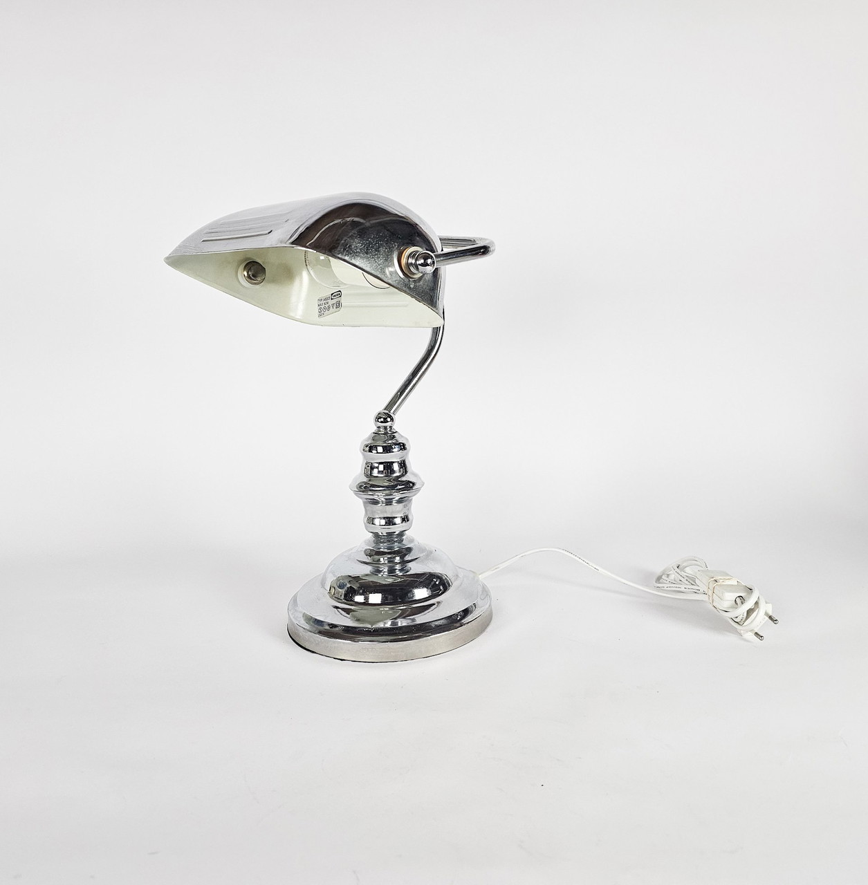 Ikea model A9305 Banker's lamp chrome metal 1980's €165