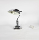 Ikea - modèle A9305 - Lampe de banquier - chrome - métal - années 1980