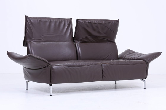 Image 1 of Koinor Designer Sofa - Leather Couch Koinor Vanda C 2,5 - 3 Seater Dark Brown