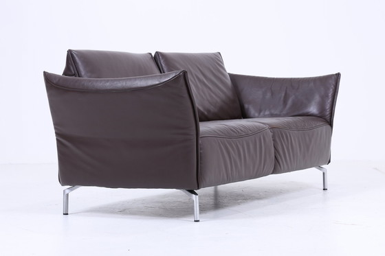 Image 1 of Koinor Designer Sofa - Leather Couch Koinor Vanda C 2,5 - 3 Seater Dark Brown