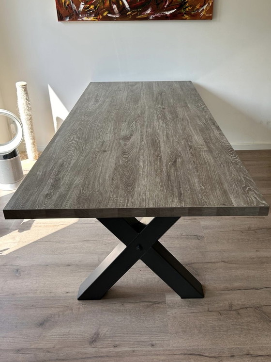 Image 1 of Design X-leg dining table