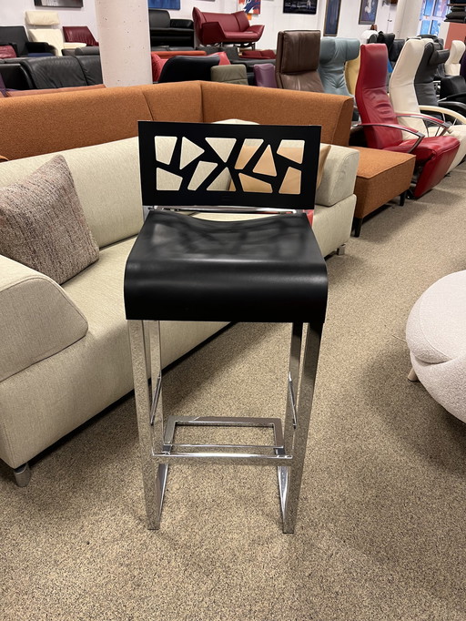 2 Jori Epsom Barstool Stool black leather