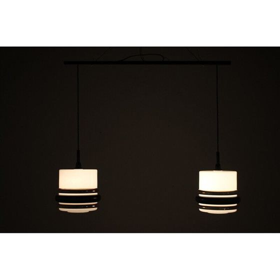 Image 1 of Vintage pendant lamp in glass, Czechoslovakia 1970s