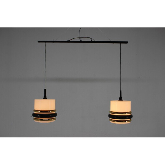 Image 1 of Vintage pendant lamp in glass, Czechoslovakia 1970s