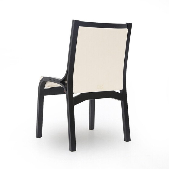 Image 1 of Set of 10 vintage “Cavour” bentwood and plywood chairs by Vittorio Gregotti for Poltrona Frau, 1970