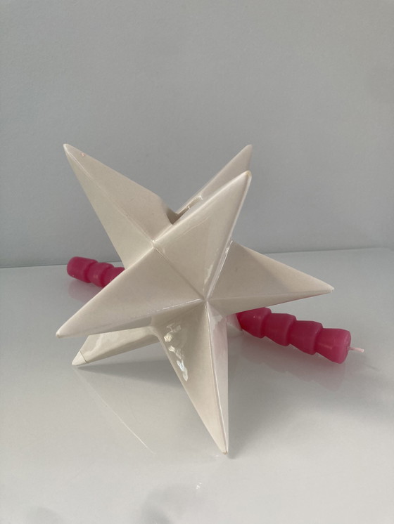 Image 1 of Unique Three-Dimensional Star Candlestick