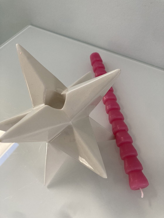 Image 1 of Unique Three-Dimensional Star Candlestick