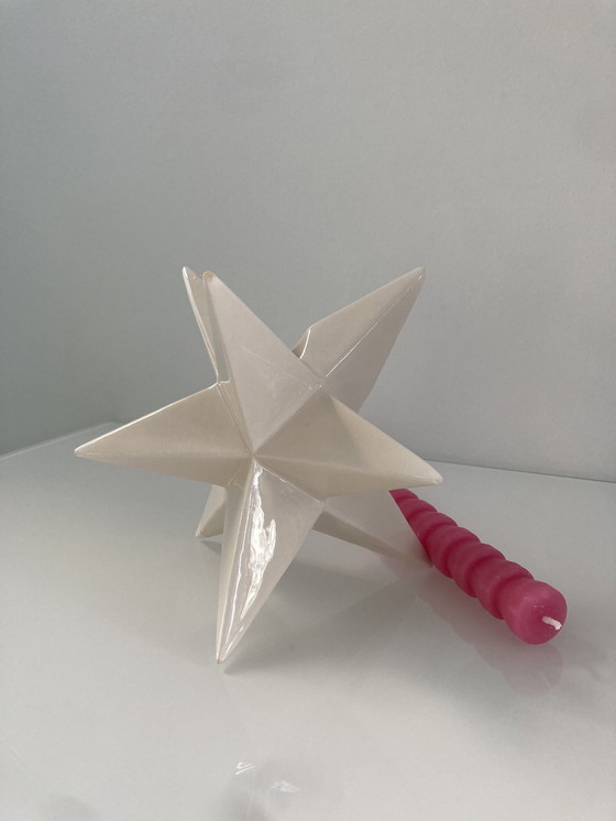 Image 1 of Unique Three-Dimensional Star Candlestick