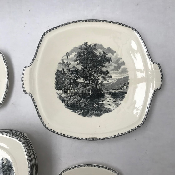 Image 1 of Pastry set Société Ceramique Maestricht Landscape