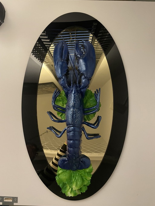 Unique Blue Lobster Mirror